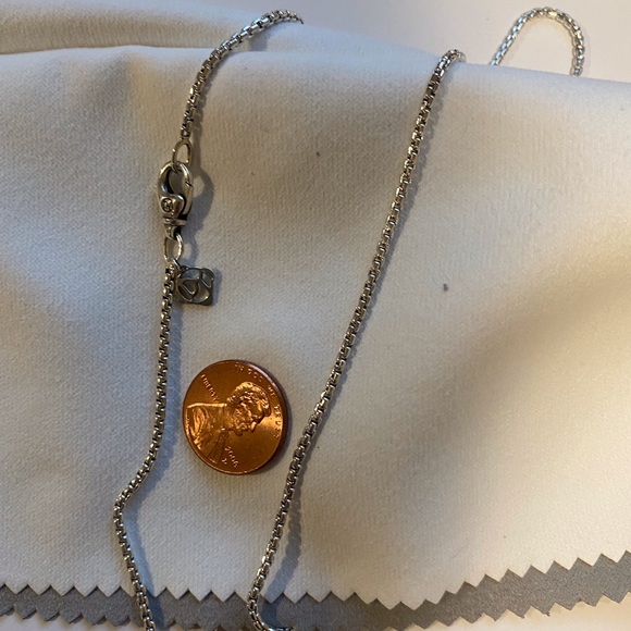 π― Authentic David Yurman small Box chain necklace 1.7mm 24β long - Picture 5 of 7